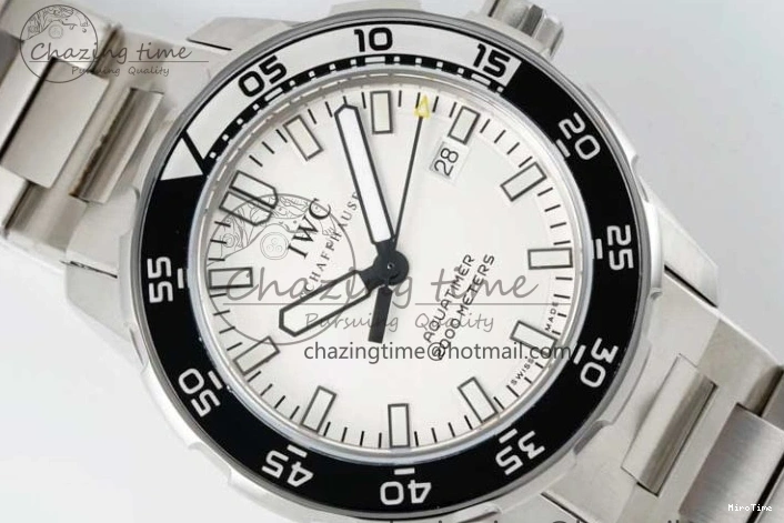 MIROTIME 0119 Youthful Aquatimer Automatic SS RSF 1:1 Best Edition White Black Dial on SS Bracelet A 7070